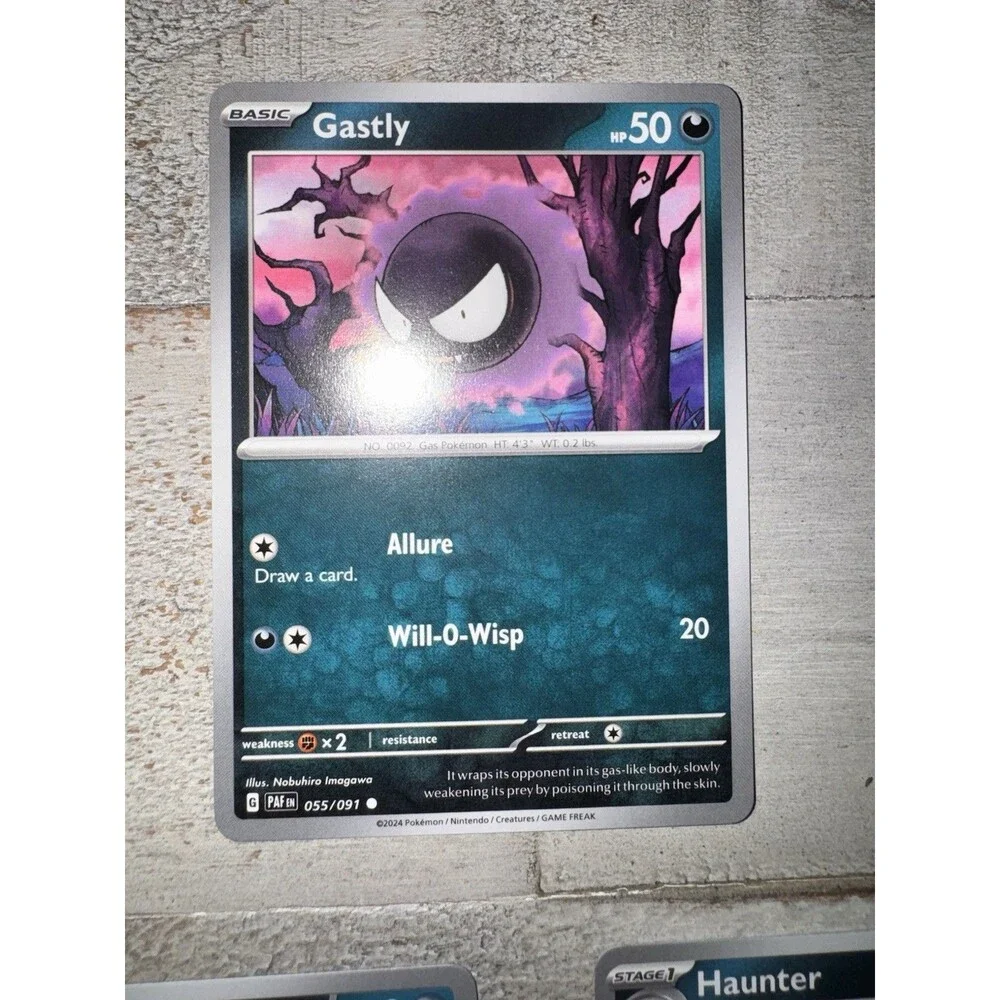 Pokemon Gastly Haunter Gengar 8 Card Evolution Lot Ascended Heroes Paldean Fates